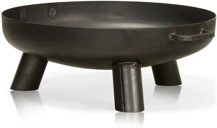 DECORAS Stahl-Feuerschale (Durchmesser: 55 cm/Höhe: 22 cm) - Feuerstelle - Feuerkorb Made in Germany
