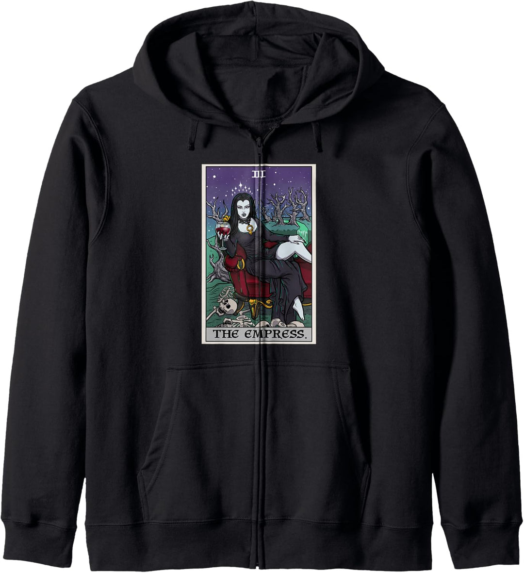 Tarotkarte für Halloween, Vampir, Gothic, Horror-Hexe Kapuzenjacke