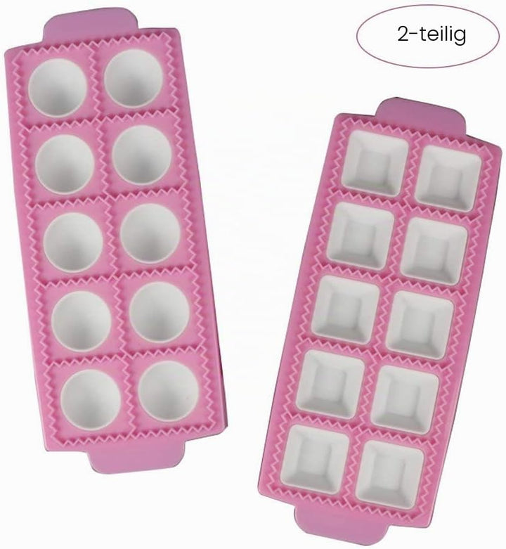 Knödelform Teigpresse, 2 Stück Form für Runde Ravioli, Italienische Ravioli Form, Raviolischneider G