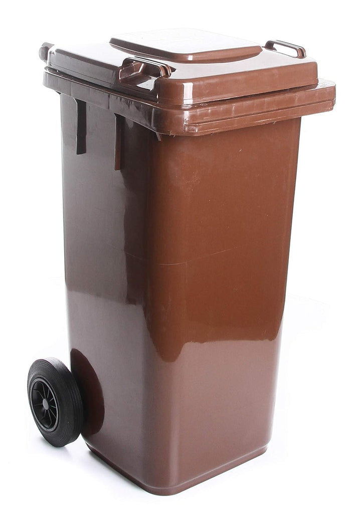 rg-vertrieb Mülltonne Müllbehälter 120L mit Deckel Biotonne Abfalleimer Gross mit Deckel 2 Rad Behäl