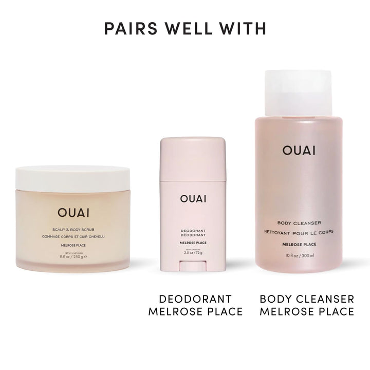 OUAI Scalp &amp; Body Scrub Reisegrösse – Melrose Place – Exfolierendes Körperpeeling mit Zucker &amp; Kokos