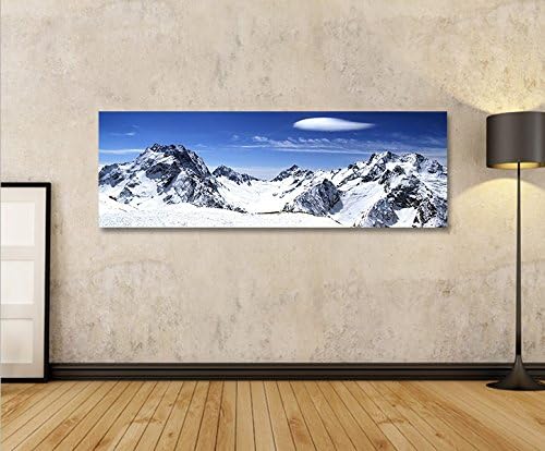 islandburner Bild Bilder auf Leinwand Gletscher Panorama XXL Poster Leinwandbild Wandbild Art up You