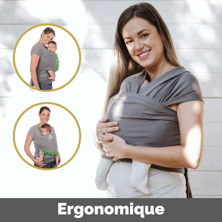 Amarsupiel|Elastisches, ergonomisches, sicheres und benutzerfreundliches Tragetuch | Babytrage für N