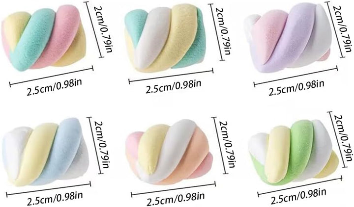 Künstliche Marshmallow-Simulation, künstliche Zuckerwatte, realistisches Dessert-Modell, Fotografie-