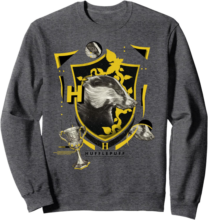 Harry Potter Hufflepuff Magicial Mischief Level Up Crest Sweatshirt