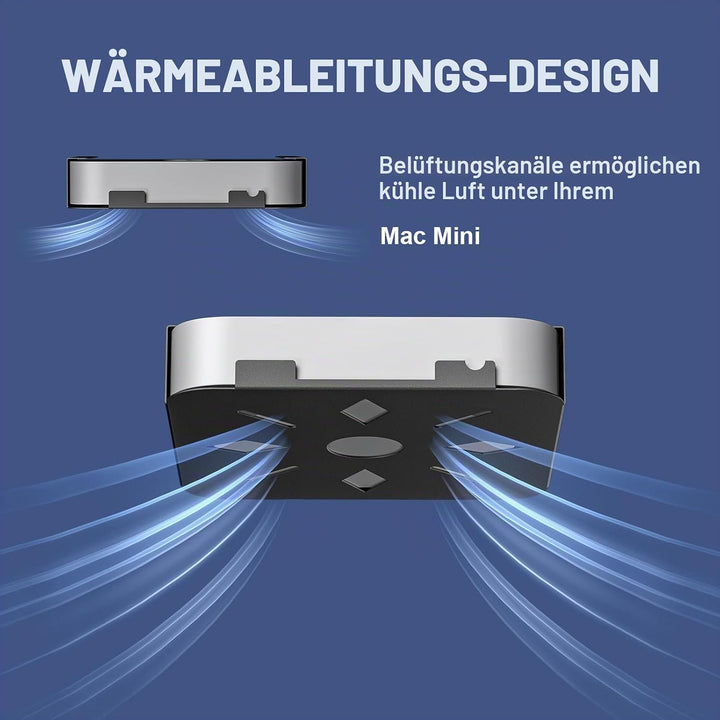 Mac Mini VESA-Halterung, Halterung hinter dem Monitor für Mac Mini 2011 bis 2023 M2 Pro, Wandhalteru