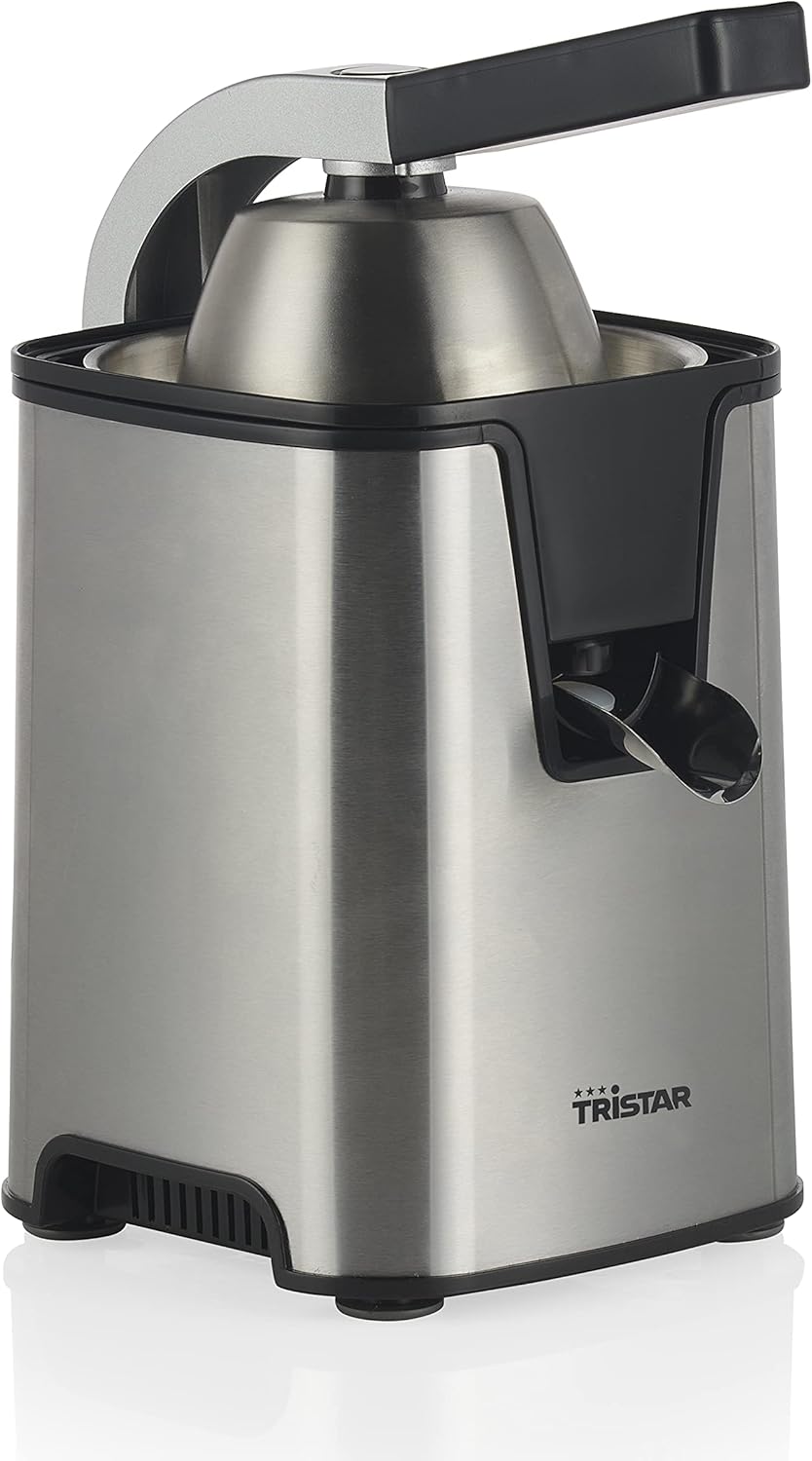 Tristar Zitruspresse CP-3009 – Edelstahl-Fruchtfleischfilter – Anpassbarer Fruchtfleischfilter – 2 P
