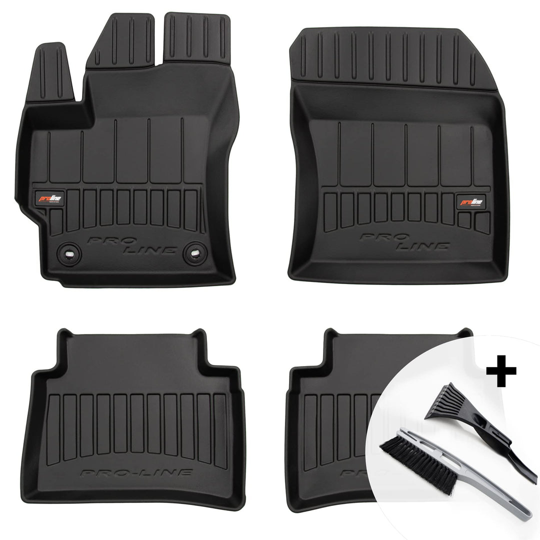 moto-MOLTICO 3D Gummimatten Auto Fussmatten Gummi Automatten 4-teilig Set - passend für Toyota Corol