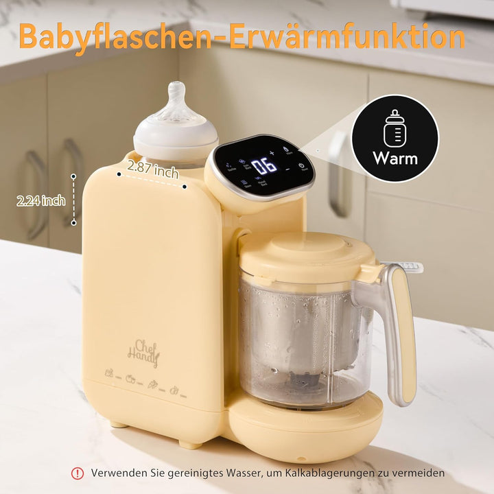 Chefhandy Babynahrungszubereiter 5-in-1 Babynahrungsprozessor,Babynahrungszubereiter,Babybrei Zubere