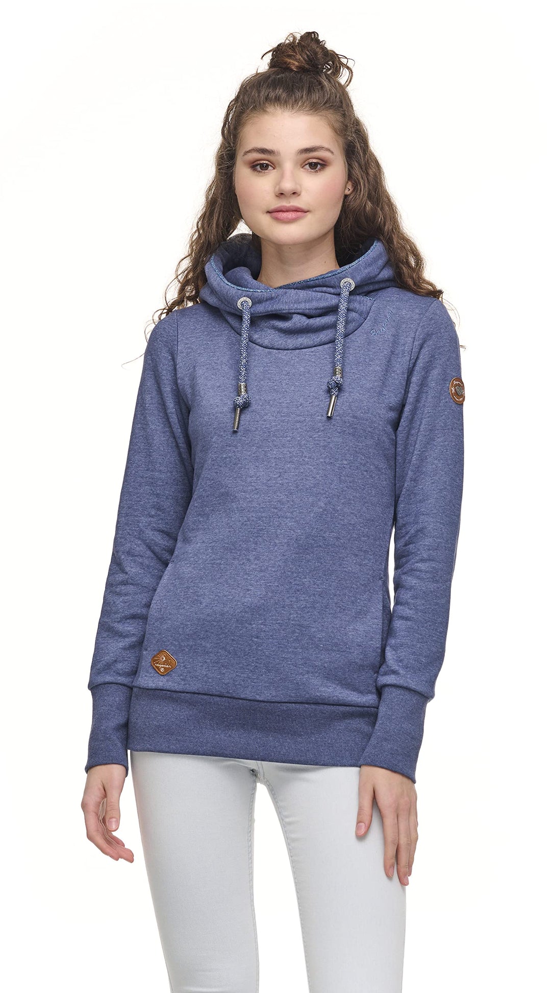 Ragwear GRIPY Bold Damen Frauen Kapuzenpulli,Kapuzenpullover,Hoodie,Pullover mit Kapuze M Blue 2241_