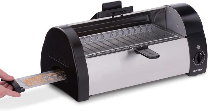 Cloer 3080 Brötchenbäcker zum Aufbacken von Brötchen, Kuchen oder Hefeteilchen 570 W, mattiertes, Ma