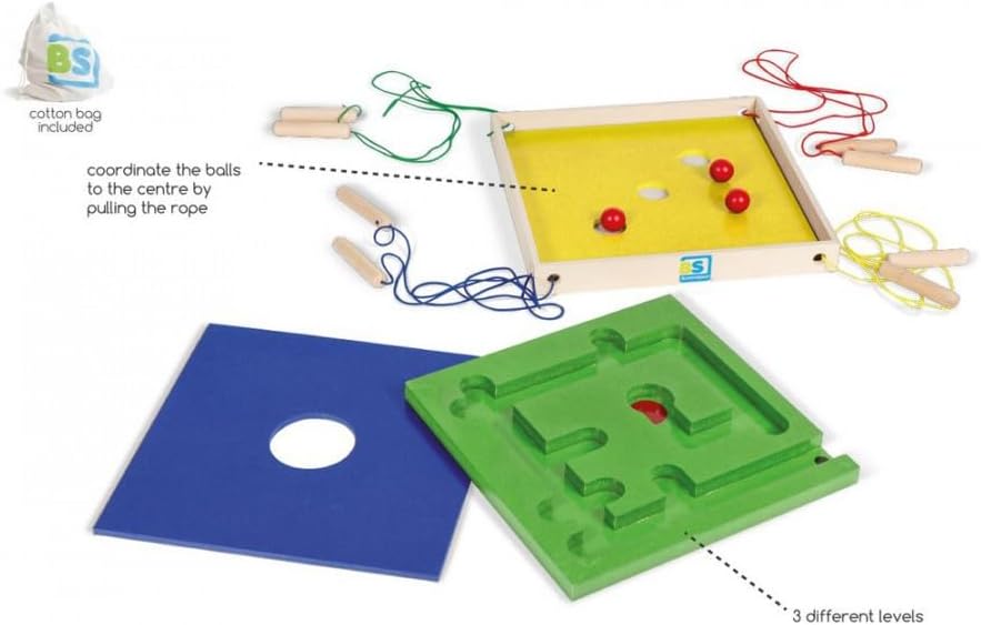 BS Toys GA204 Verrücktes Koordinationsspiel-A Game for Groups-Innen & Aussen Spass-Aus langlebiges H