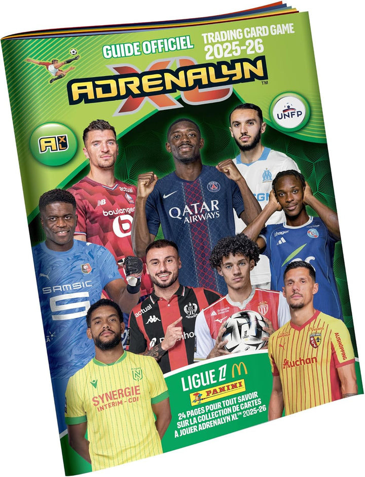 Panini ADRENALYN Ligue 1 McDonald's 2025-2026 Trading Cards Game Starterpaket (Ordner + 4 Hüllen)