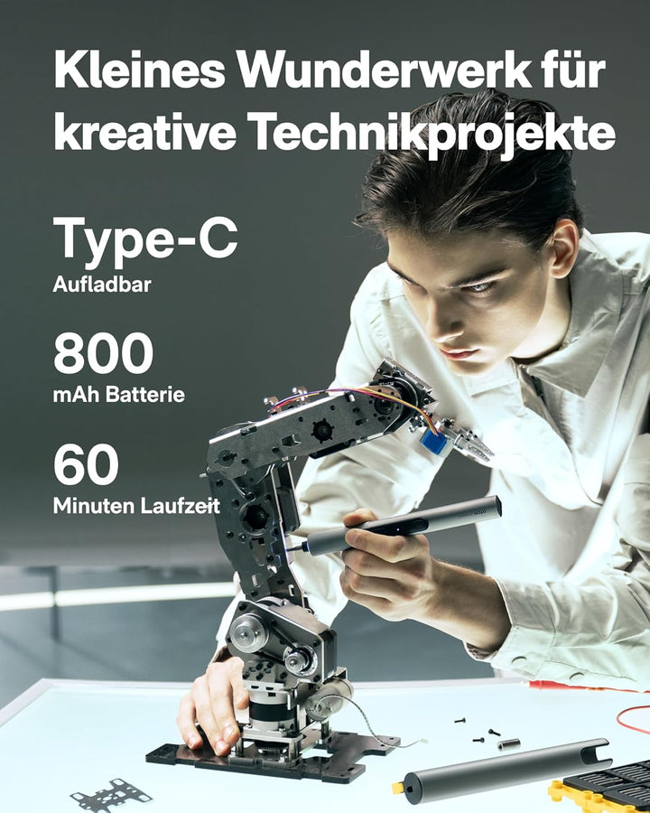 HOTO SNAPBLOQ™ S-A01 Mini Elektro Schraubendreher Set, Magnetische Präzisions-Schraubendreher Kit, 3