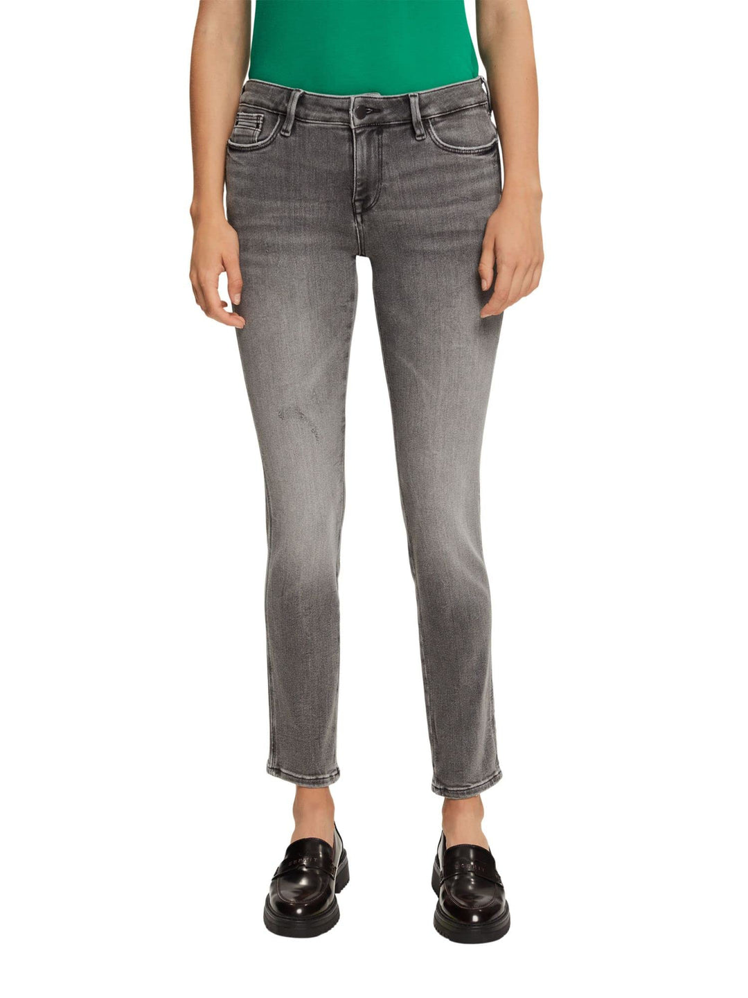 ESPRIT Damen Jeans 25W / 32L 922/Grey Medium Wash, 25W / 32L 922/Grey Medium Wash
