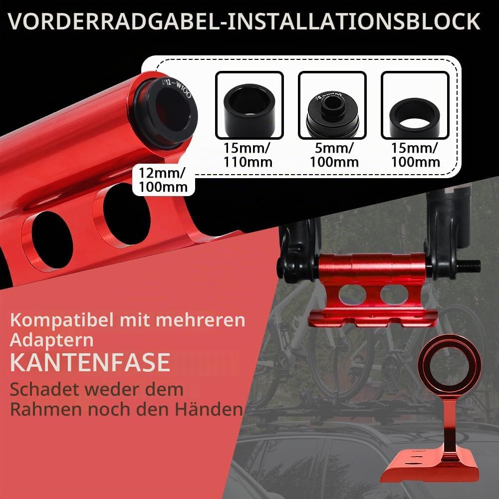 Fahrraddachhalterungs-Set, Fahrraddachträger für Pkw, SUVs und Transporter, Dachträgerhalterung Fahr