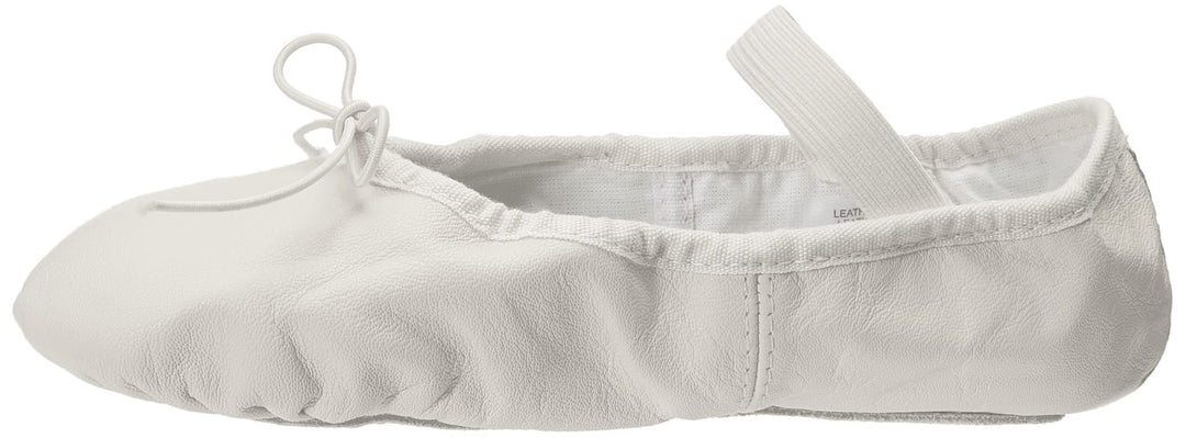 Bloch Dance Girl's Dansoft Full Sole Leather Ballet Slipper/Shoe, White, 7.5 X-Narrow Toddler