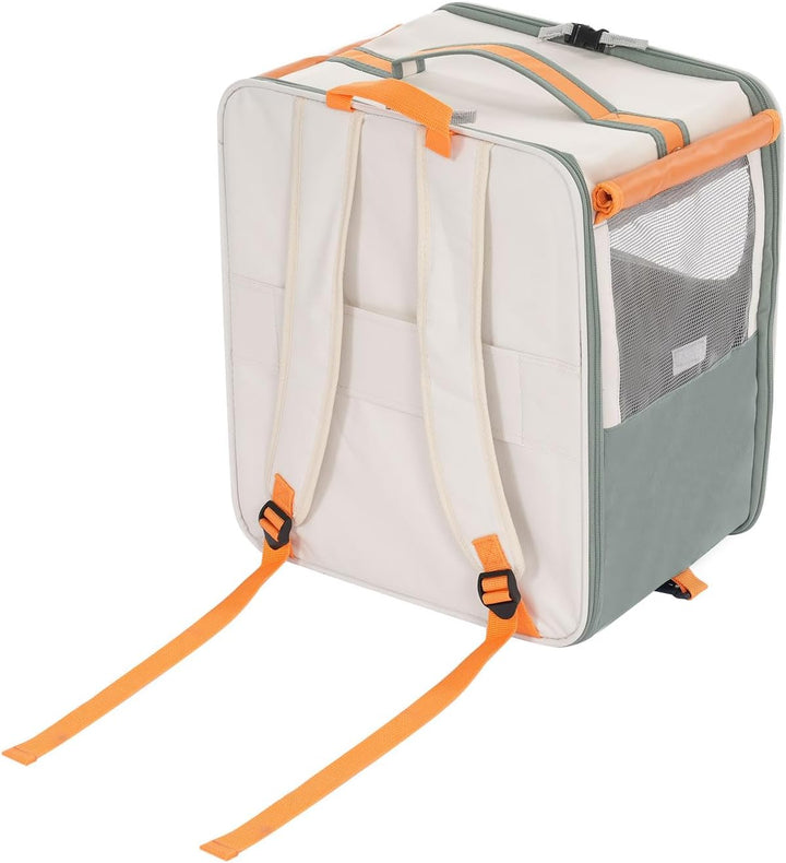 Rollende Transportbox Haustiere, Katzentransportrucksack Tiertransporter mit Rädern, für Reisen, Wan