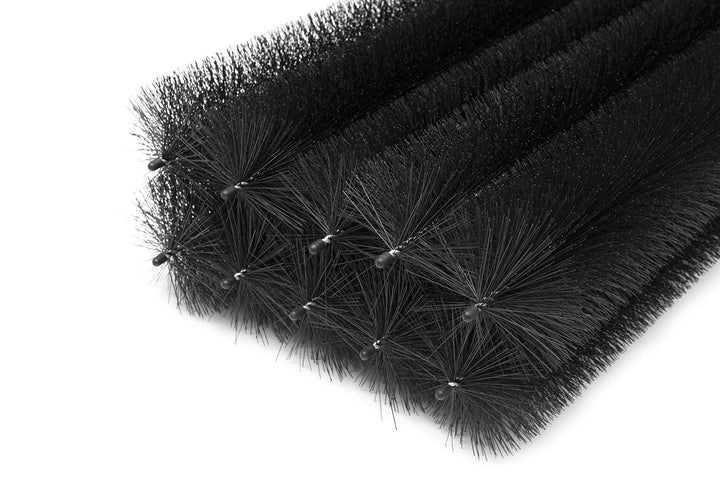Dachrinnenbürste 12 m 100 cm, Ø 10 cm, 12 Stück | UV-beständig | Laubschutz | Marderschutz, Regenrin