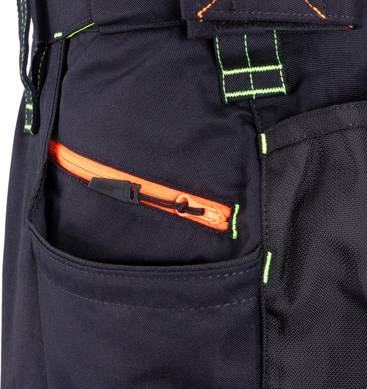 Engelbert Strauss 65513 SHORTS e.s.motion 2020 - sportlich Arbeitshose, schwarz/gelb, Grösse 54 54 S