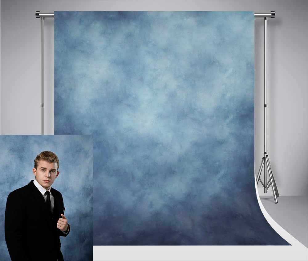 Kate Blau Hintergründe für Photostudios 2.5x2,5m Fotografie Hintergrund Fotobox Requisiten Baby Lein