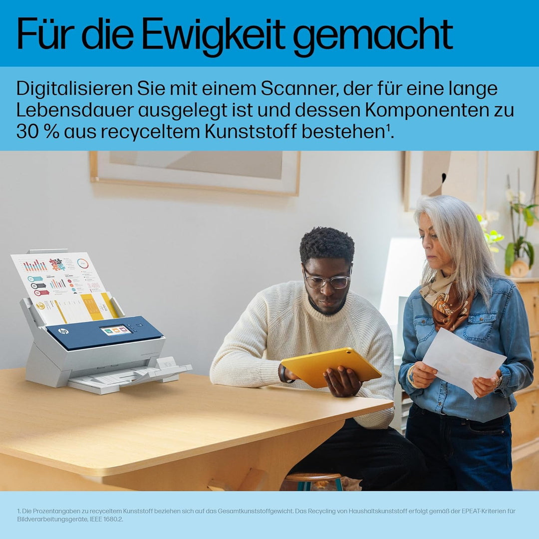 HP ScanJet Enterprise Flow N9000 sn1, Scanner, bis A3, ADF für bis zu 100 Blatt, USB 3.0, Ethernet,