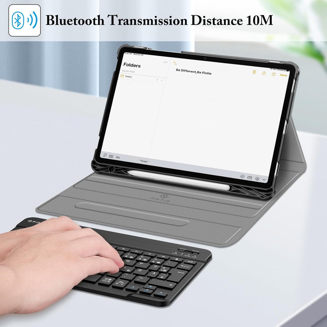 FINTIE Tastatur Hülle für Samsung Galaxy Tab S10 Lite/S10 FE/S9 FE 10.9" & S9 11" Tablet, Keyboard C