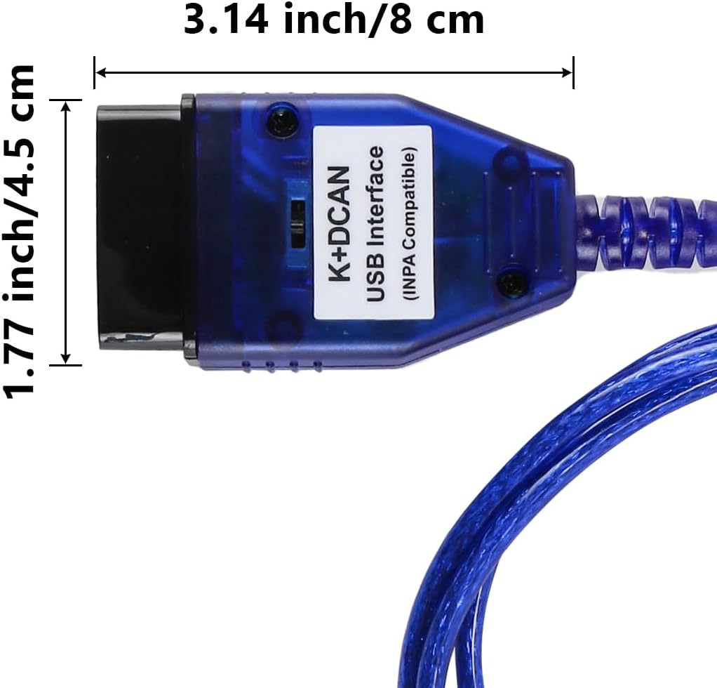 Namvo K+Dcan USB-Kabel mit Schalter für Chassis-Diagnosetool der E-Serie, OBD2-Kabel,kompatible Fehl