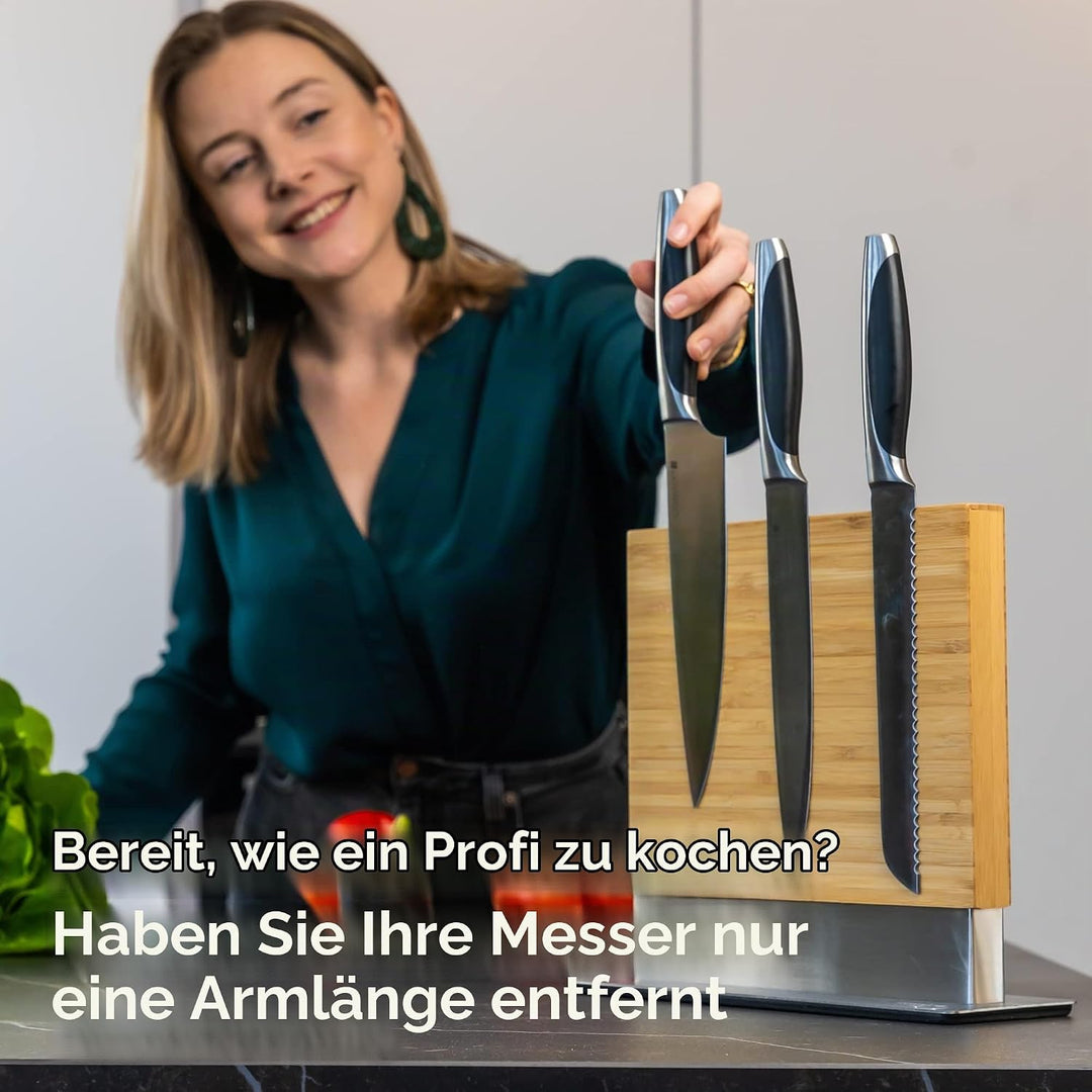 Coninx Magnetischer Messerblock Doppelseitig Unbestückt - Messerblock ohne Messer Messerhalter magne