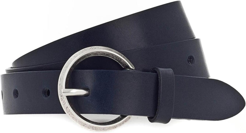 Vanzetti 25mm Leather Belt W70 Marine