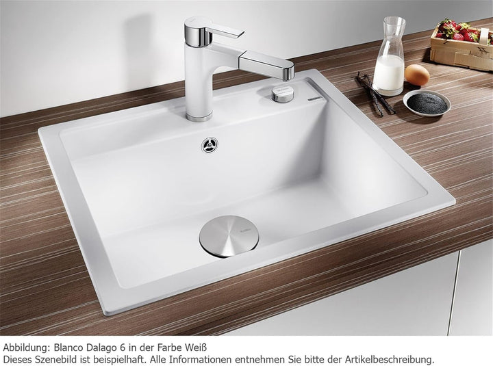 BLANCO DALAGO 6 | Granitspüle aus SILGRANIT anthrazit | Einbauart: Einbau von Oben | für 60 cm breit