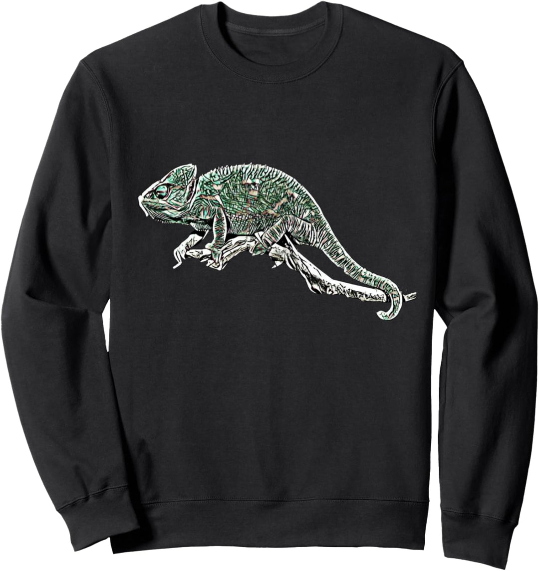 Chamäleon Motiv Reptilien Terrarium Echsen Reptil Chamäleons Sweatshirt
