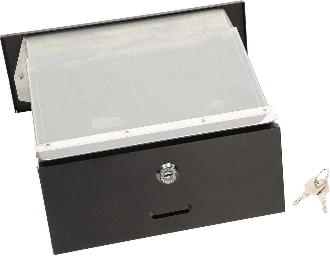 KOTARBAU Mauerdurchwurf Briefkasten mit regulierbarer Tiefe 160 – 295 mm Einbaubriefkasten Durchwurf