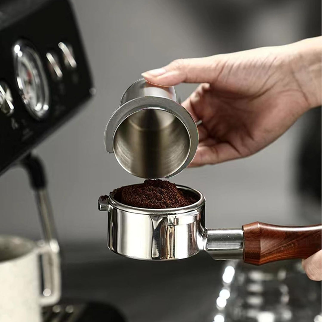 54mm Dosierbecher, Barista Zubehör Coffee Dosing Cup aus Edelstahl, Siebträger Zubehör Kaffee Dosier
