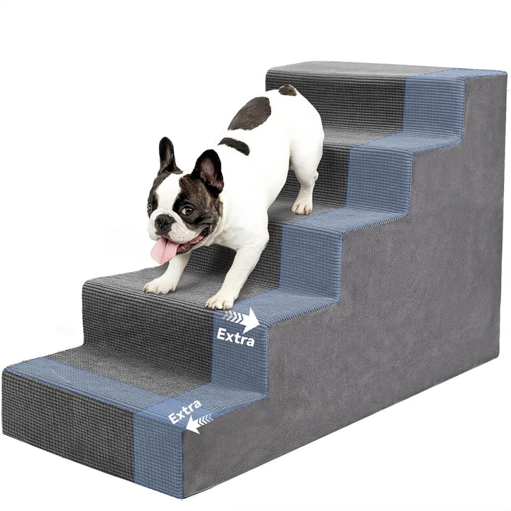 Niubya Hundetreppe für Kleine Hunde, D86xW42xH57 cm, für Katzentreppe Hundetreppe Bett und Sofa, ält