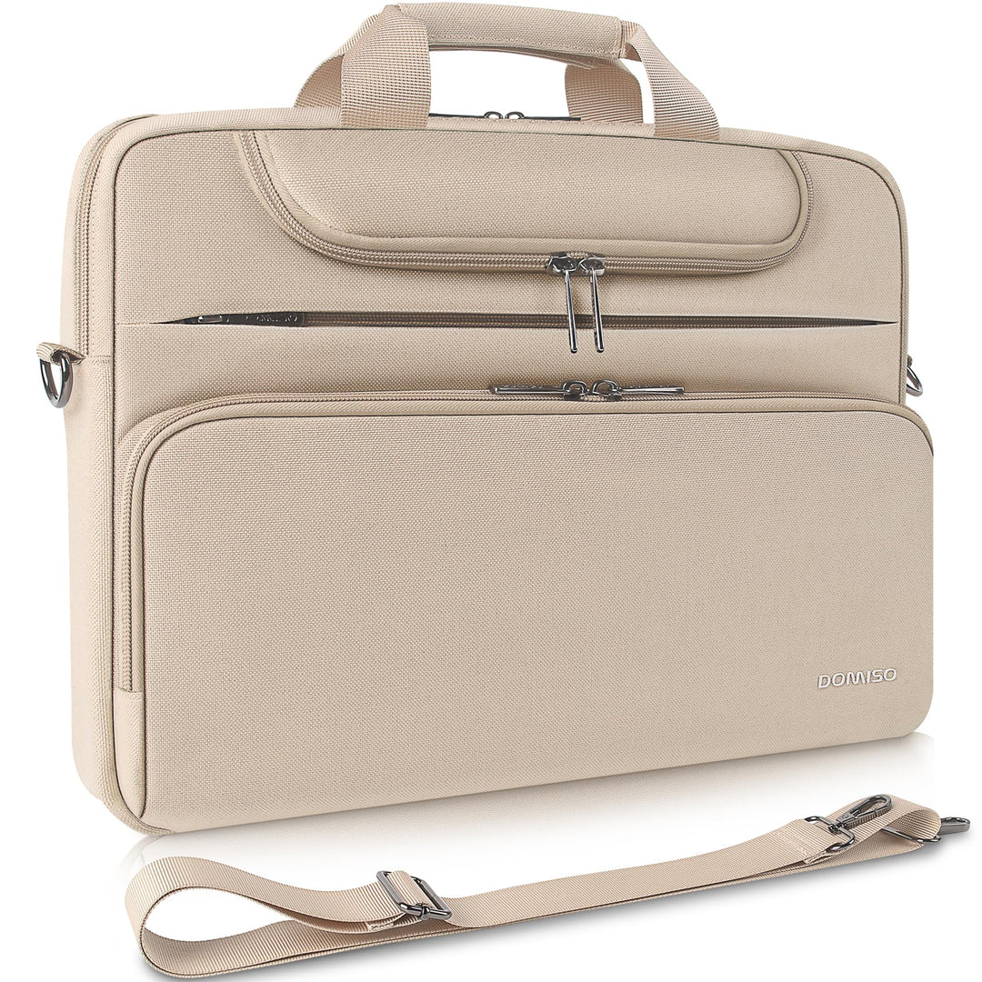 DOMISO Laptoptasche 15-15,6 Zoll Wasserdicht Laptop Tasche Aktentasche Schultertasche Notebooktasche