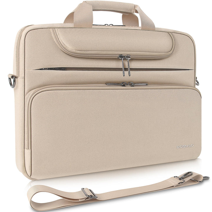 DOMISO Laptoptasche 15-15,6 Zoll Wasserdicht Laptop Tasche Aktentasche Schultertasche Notebooktasche