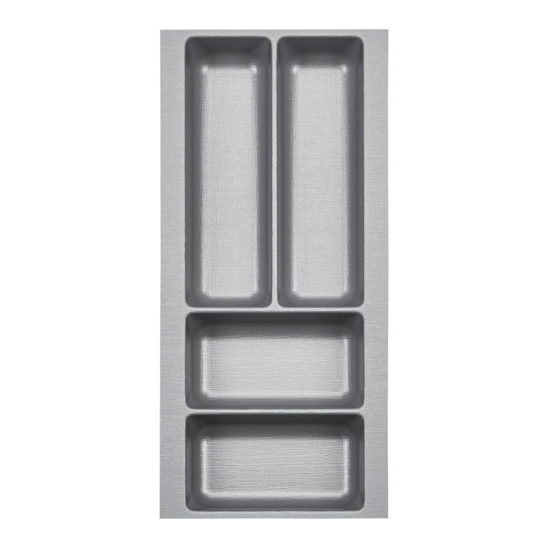 ORGA-BOX 2 Besteckeinsatz Tiefe: 461 x Breite: 209 mm silbergrau mit Canvas Struktur für 30er Nobili