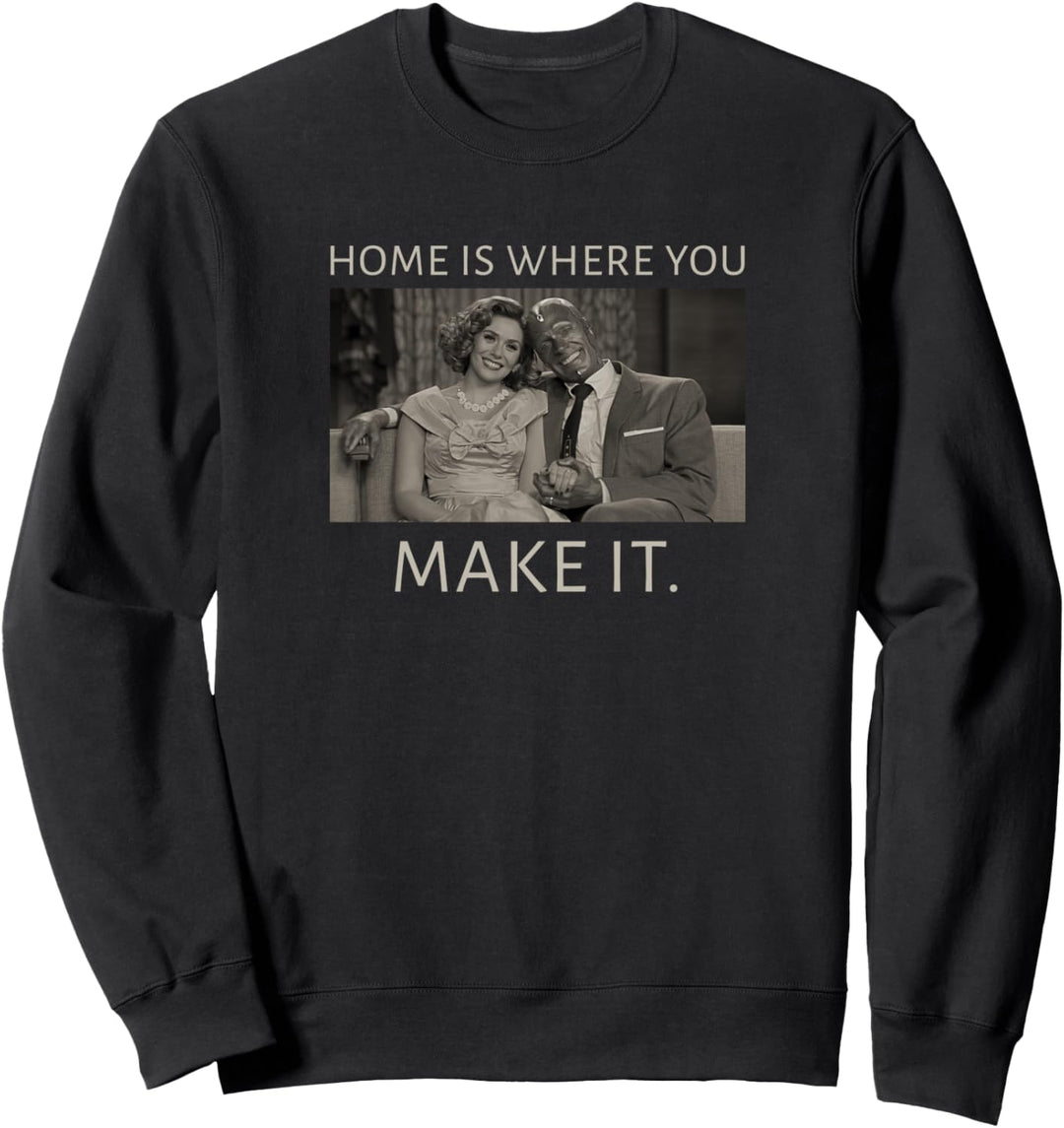 Marvel WandaVision Wanda & Vision Home Is Where You Make It Sweatshirt