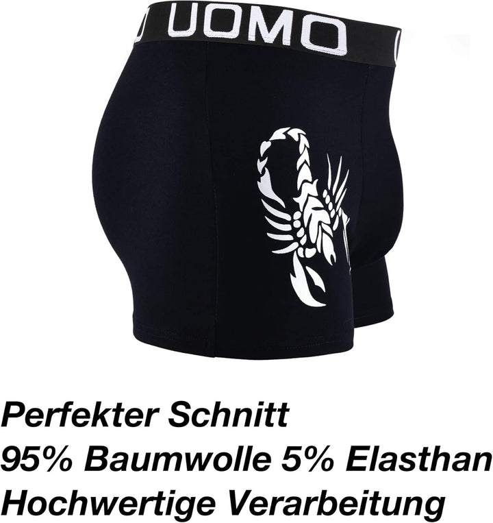 L&K 10er Pack Herren Boxershorts Men Retroshorts mit tollem Muster Baumwolle 1102 M 1104-10er Pack,