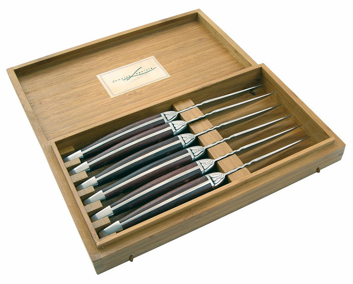 Laguiole 3661075006464 40268532 Bestecksets, Edelstahl, Holz, braun