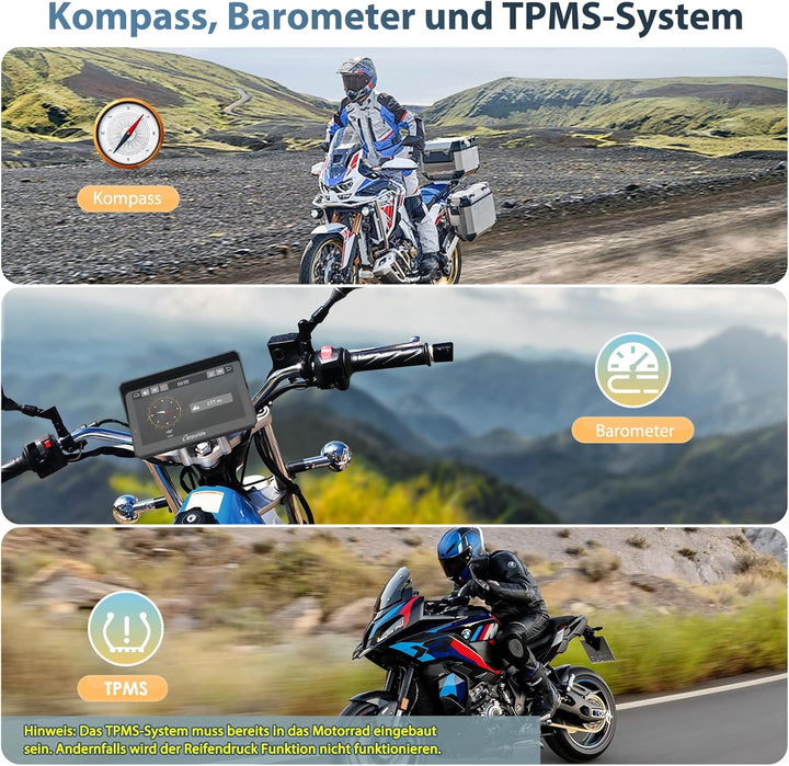 Carpuride W702BS Pro Motorrad Carplay Bildschirm mit BMW Wonder Wheel für BMW Motorrad, Kabelloses C