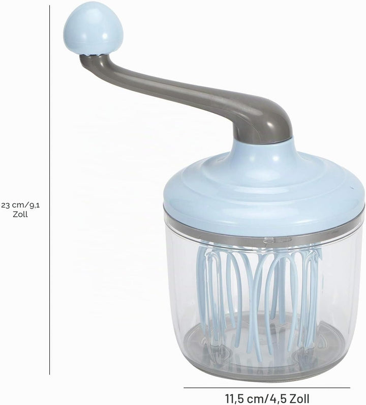 Handmixer für Sahne, Handkurbel Mixer Eierschläger Separator Kunststoff Handmixer Pusher Vielseitige