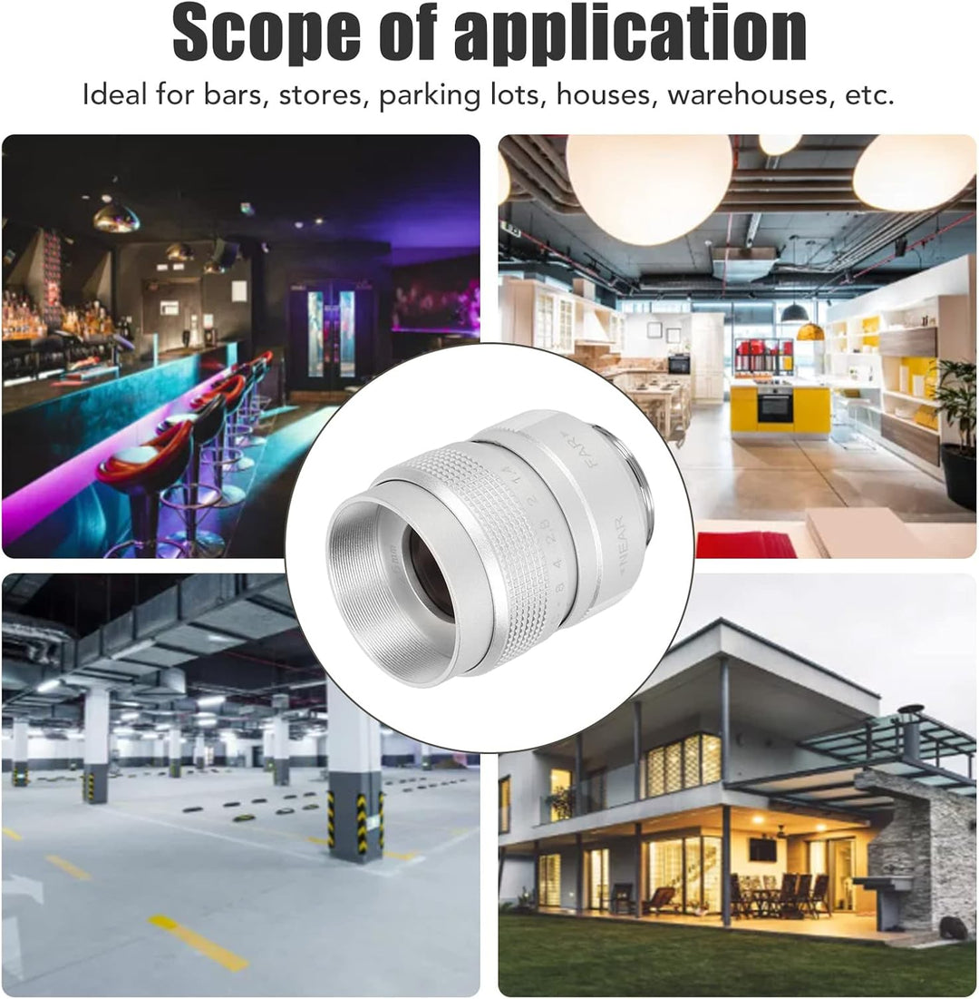 25 Mm F1,4 CCTV-Objektiv für C-Mount-Kamera, Blende und Fokussierung Manuelle Einstellung, 19,6 Betr