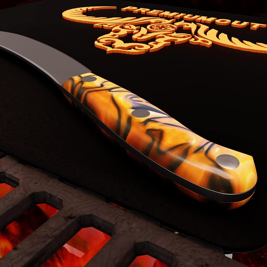 Giesser seit 1776 - Made in Germany - Spickmesser 10 cm Spicy Orange, PremiumCut Office No 1, Office