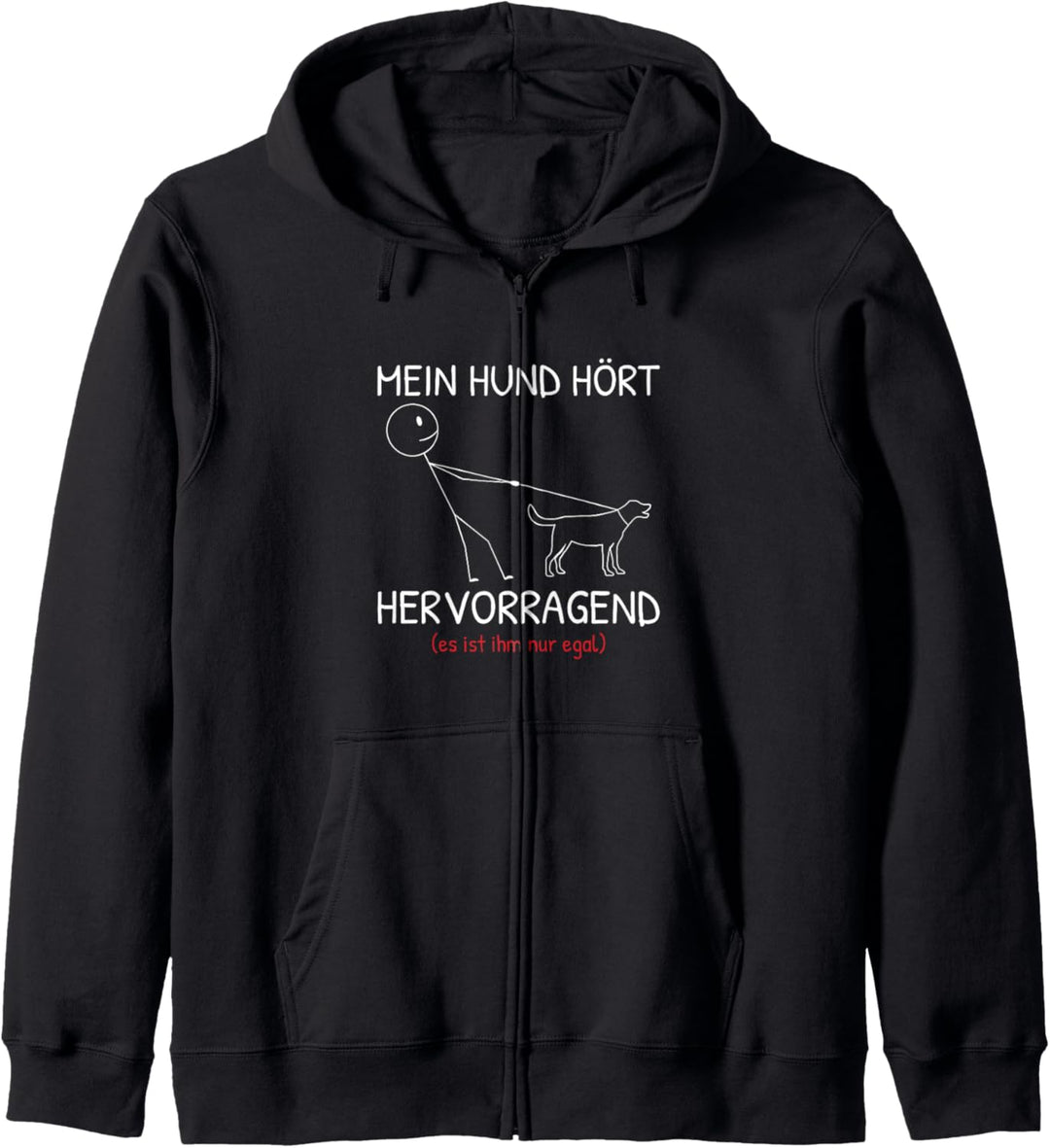 Mein Hund Hört Hervorragend Hundebesitzer Gassi Kapuzenjacke