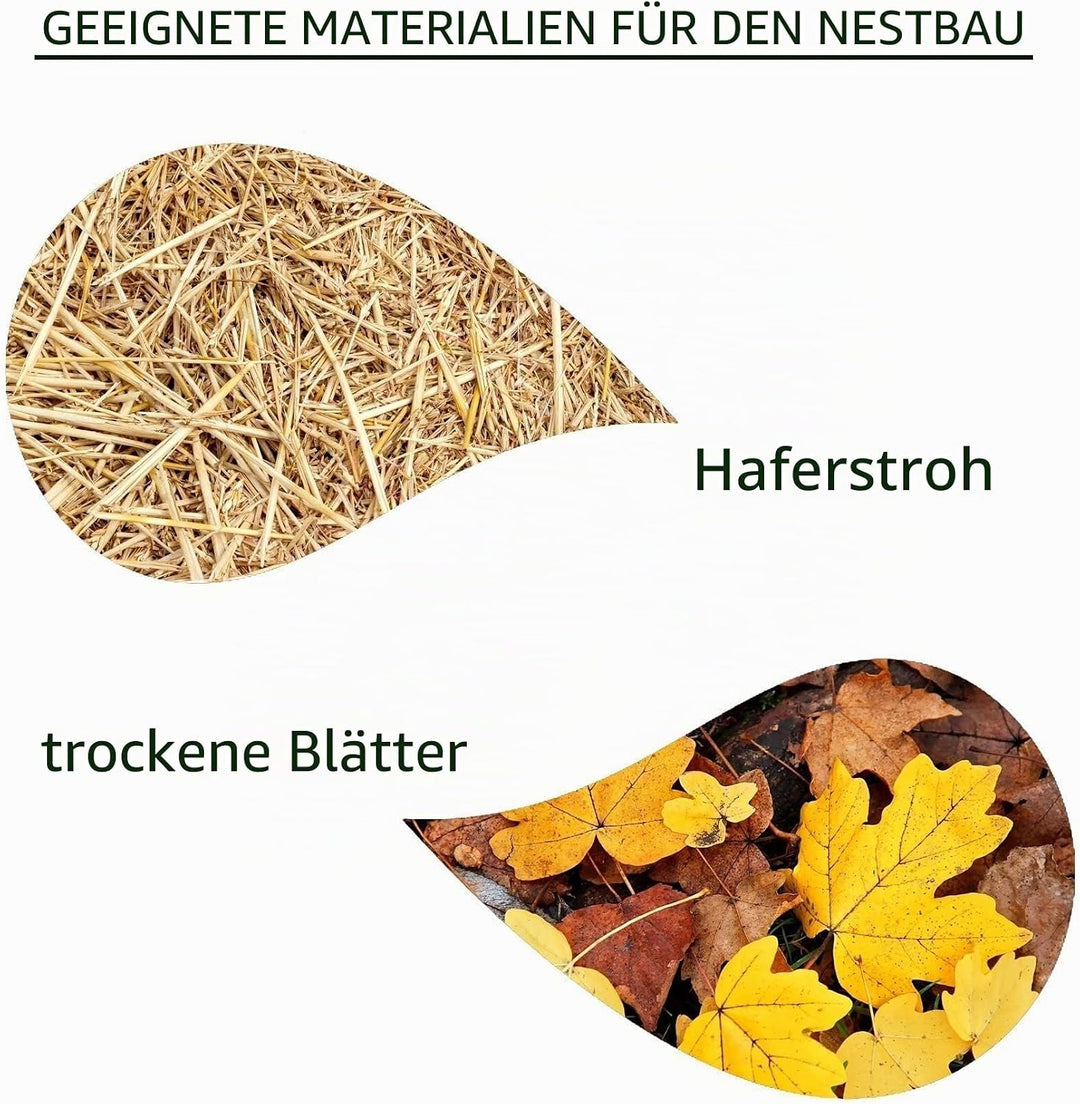 IDEA HOME - Igelhaus | mit Boden aus Holz I Ganzjähriges Haus | Wetterfestes | Perfekt für den Garte