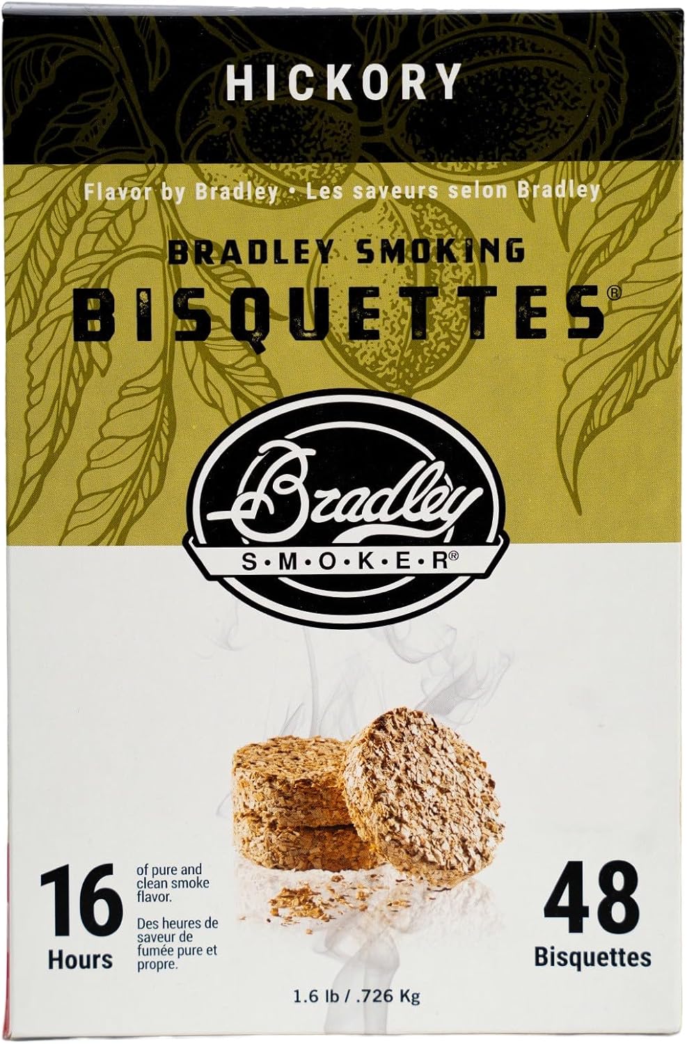 Bradley Smoker BTHC48 Hickory Bisquetten 48 Pack 48-Pack Hickory Räucherofen, 48-Pack Hickory Räuche