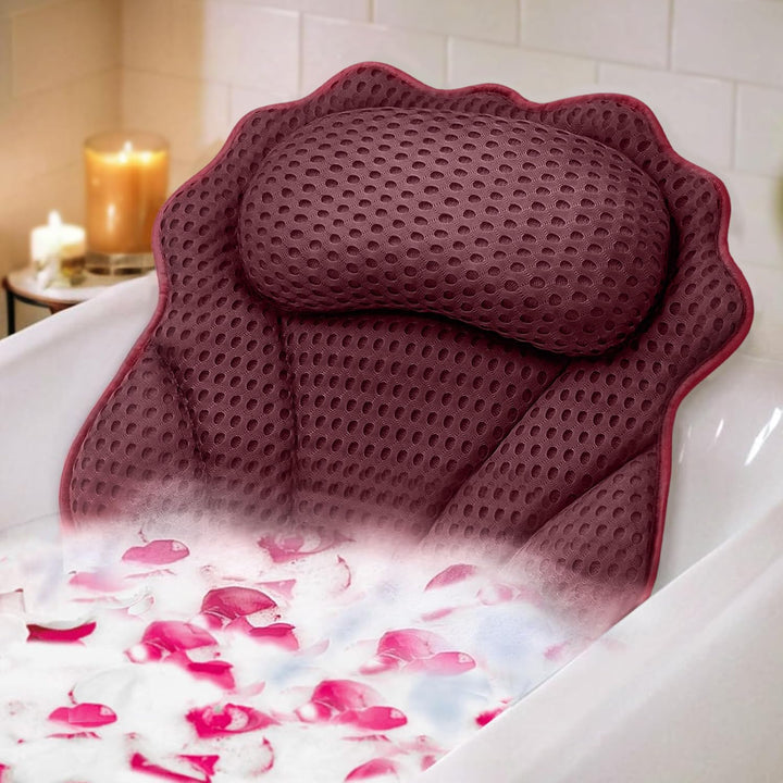 Badewannenkissen RUVINCE Ergonomisches Luxus-Badewannenkissen mit Kopf-, Nacken-, Schulter- und Rück
