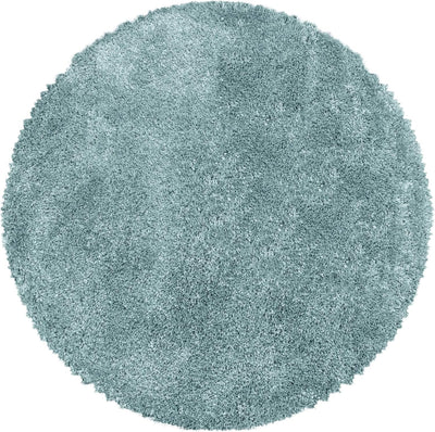 HomebyHome Teppich Wohnzimmer Hochflor Shaggy 50 mm Florhöhe Blau 80x150 cm - Teppich Schlafzimmer L